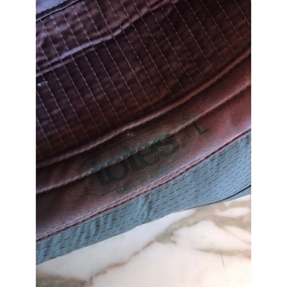 Totes Cotton Gray Quilted Fedora Hat Mens Size Large - Picture 5 of 7